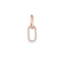 Poshmark makes shopping fun, affordable & easy! Small White Chain Link Mono Earring Pink Silver Apm Monaco