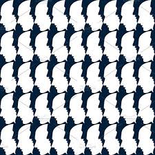 Black And White Crowd Wallpaper Seamless Pattern Of A Crowd Of Heads Wallpaper Pattern Vector Seamless Patterns Seamless Pattern