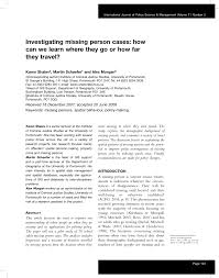 January 7, 2021 ira briscoe missing from missouri; Pdf Investigating Missing Person Cases How Can We Learn Where They Go Or How Far They Travel