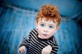For one to have red hair and blue eyes, the parents have to give them the mc1r recessive gene for red hair and the one for blue eyes. Little Boy Red And Blue Red Hair Blue Eyes Red Hair Blue Eyes Boy Red Hair