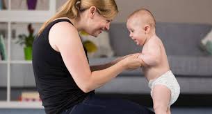 If he tries to make the same sound you do, say the word again. How Do You Teach A Baby To Walk Baby Stoller Lab