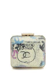Vintage Chanel Graffiti Lame Minaudiere Sac Chanel Sacs A Main Chanel Sac Soiree
