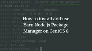 Yarn does this quickly, securely, and reliably so you don't ever have to worry. How To Install And Use Yarn Node Js Package Manager On Centos 8 Vitux