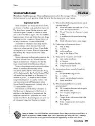 Generalizing Worksheet Reading Worksheets Reading Comprehension Practice Reading Skills Worksheets