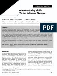 Dan yang mengetahui hati kita hanyalah kita sendiri dan. Malay Version Of Whoqol Bref Validated Pdf Cronbach S Alpha Internal Consistency