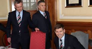 Steven gerrard will lead his rangers side into battle with bayer leverkusen in the last 16 of the europa league on thursday, but he does so . Steven Gerrard Signs Four Year Deal As New Rangers Boss