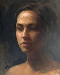 Beautiful, magical paintings by Larisa Brechun: “Waiting” 12x9  “Introspection” 12x9 #oilpaintings #figurativeart #artgallery