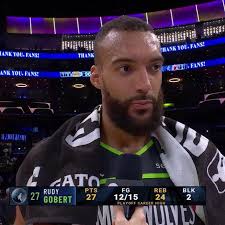 My goat Rudy Gobert man… haters real quiet. Loved the trade years back.  This man's impact is undeniable. RAH🐺🐺🐺