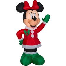 4.5 out of 5 stars. Gemmy Christmas Airblown Inflatable Minnie In Winter Outfit W Red Bow Disney Dg 3 5 Ft Tall Target