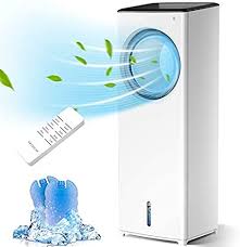 Air conditioners and evaporative coolers are not the same thing and each has their own place. Amazon Com Evaporative Air Cooler 3 In 1 Portable Air Conditioner Personal Bladeless Tower Fan Ac Cooling Humidification 3 Wind Speeds 3 Modes 40 Oscillation 4 8h Timer Air Cooler For Room Home Office Home Kitchen