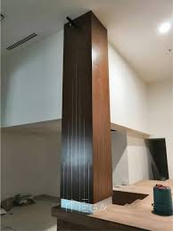 The edges of a fiberglass column, like the example shown, can be sharp, so dull them with a few passes of a rasp. Spray Paint Finish Column Box Up Mega Design N Decor Facebook