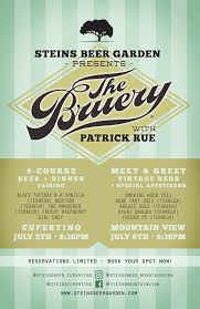 Steins Beer Garden to Host Beer Pairing Dinner and Meet and Greet Featuring  The Bruery and Founder Patrick Rue, Plus Scenes from Beer Dinner Preview  Event