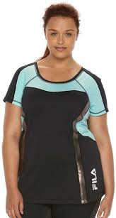Plus Size Women 2x Fila Sport Workout Top Tee Reg 34 00 Fila Top Plus Size Women Plus Size Outfits Plus Size