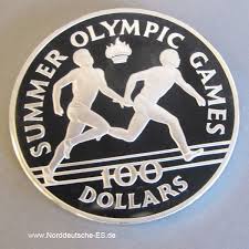 Maybe you would like to learn more about one of these? Jamaica 100 Dollars 1988 Summer Olympic Games Silbermunze