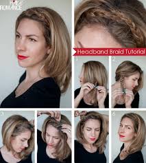 They can cost a pretty penny at the store, but they are surprisingly easy and cheap to make. Hairstyle Tutorial Easy Braided Headband Hair Romance