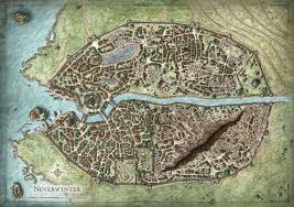 Neverwinter Map Fantasy City Map Fantasy City Fantasy Map
