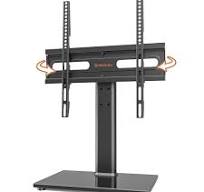 HT03B-003 - Soporte Universal Para TV Con Soporte De Pared Para 40 A 86  Pulgadas, Altura Ajustable De 5 Niveles, Base De Vidrio Templado  Resistente, ...