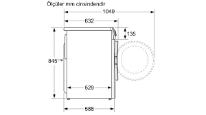 Bu nedenle standart ve özel boyutlar oluşturulmuştur. Bosch Wga142x0tr Camasir Makinesi