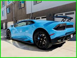 Lamborghini Huracan Lp580 2 2017 Lp580 2 Coupe With Body Kit Upgraded Exhaust Blu Cepheus 2018 2019 Sports Car Lamborghini Lamborghini Huracan