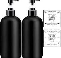 Amazon.com: Black Soap Dispenser with Rust Proof Pump ...