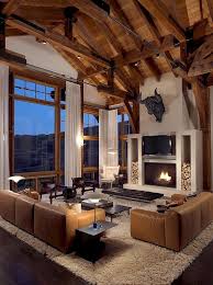 65 Wonderful Modern Farmhouse Living Room Decor Ideas Mountain Home Interiors Modern Lodge Modern Farmhouse Living Room Decor