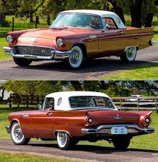 Image result for Sunset Coral 1957 Thunderbird