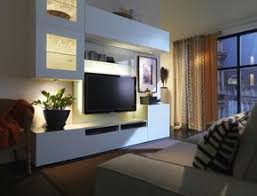 Ensemble Mural Tv A Led Pour Le Salon Moderne 50 Idees Meuble Ikea Salon Meuble Salon Mobilier De Salon