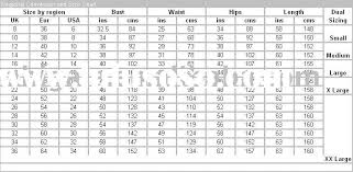 Size Chart For Sale Price China Manufacturer Supplier 1125444