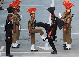 The Nightly Closing Of The Border Ceremony Between Pakistan India Wagah India Pakistan Border Pakistan