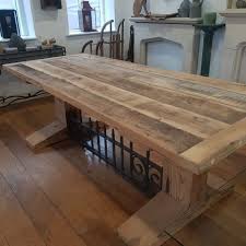 Timber haven rustic trestle dining table. Handmade Reclaimed Large Dining Table Watling Reclamation