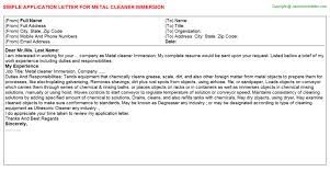 21 sample work application letters free premium templates. Immersion Application Letters