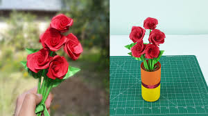 Maybe you would like to learn more about one of these? How To Make Realistic Paper Roses With Leaves And Stem Easy Step By Step Instructions Youtube
