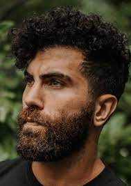 Curly beard hair grows in different directions, making it look bushy and wild. Short Curly Hair Beard Novocom Top