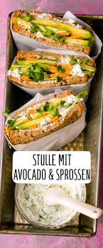 Stulle Mit Avocado Sprossen Rezept Rezept Huhn Rezepte Gesund Sandwich Rezepte Gesund Salate Rezepte Gesund