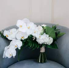 White rose wedding flower package | silk wedding flowers | cheap bridal bouquets | bridesmaid bouquets |boutonniere & corsage | artificial wedding bouquets (10 pc package) msrp: 57 Innocently Beautiful White Bridal Bouquets Weddingomania