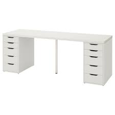 Linnmon Alex Desk Black Novocom Top