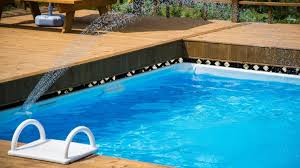 Simply sand it (if necessary) and paint it whatever color you decide. Diy Pallet Deck For Your Above Ground Pool Mom With Five