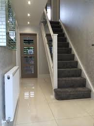 Buy a handrail from dozens of while handrails are typically clutched with the hand, they also serve additional safety purposes. White And Glass Staircase Renovation Contemporary Staircase Cheshire By Thomas Ferns Specialist Carpentry Ltd Houzz Uk