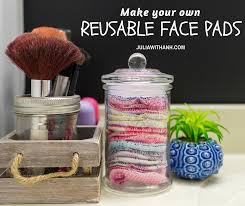 make your own reusable face pads
