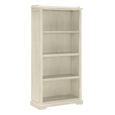 Osp Home Furnishings Country Lane 4 Shelf Bookcase In Antique White Kd Walmart Com Walmart Com