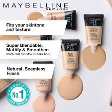 Maybelline New York Fit Me Matte Poreless Liquid Foundation Tube 220 Natural Beige 18ml
