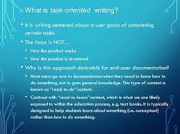 Writing Task Oriented Documentation Ppt Download