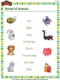 Animal Homes Worksheet Download Education World Science Worksheets Free Science Worksheets Animals And Their Homes