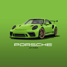 Porsche Gt3 Rs Viper Green Gt3 Rs Wheels In Satin Aurum Black Led Headlights Lightweight Privacy Glass Porsche Gt3 Porsche Cars Classic Porsche