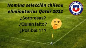 Getty images) la selección chilena ha hecho oficial este mediodía la nómina de xx jugadores convocados para los partidos contra perú y venezuela, por las fechas 3 y 4 de las eliminatorias. Nomina Seleccion Chilena Y Posible 11 Youtube