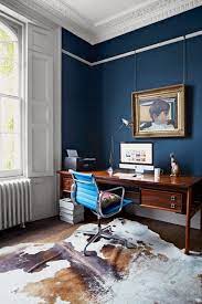 See the full tour of this new, modern farmhouse project in chicago. Striking Home Office Ideas Blue Home Offices Home Office Design Home Office Decor
