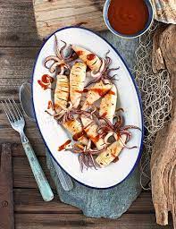 Spicy Squid With Japanese Bbq Sauce Recipe Squid Recipes Easy Bbq Recipes Bbq Sauce