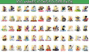 Icone gratuite di anime in vari stili di progettazione per progetti di web, mobile e grafica. 100 Anime Icons Folder Pack By Salmar By Salmar92 On Deviantart
