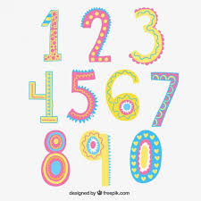 Funny Hand Draw Numbers Printable Numbers How To Draw Hands Number Flashcards