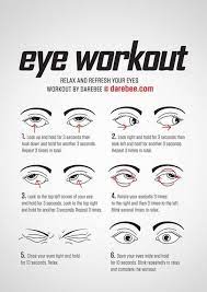 Eye Workout ~ Poster Only | How To Grow Taller, Eye Exercises, Darebee